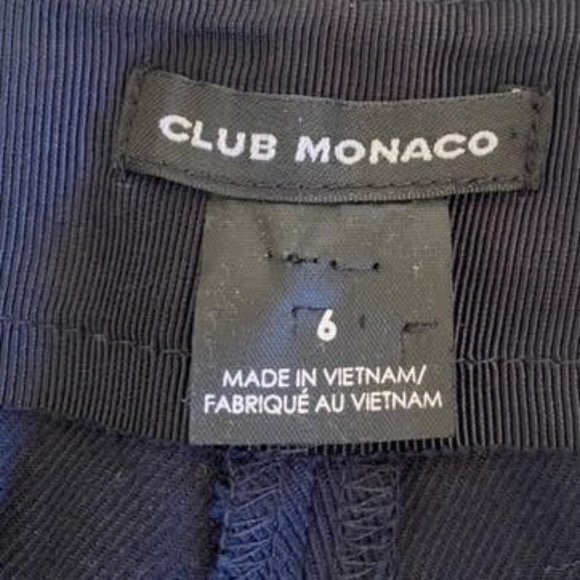 Club Monaco-cropped pants-side buttons on leg-size 6 - Picture 2 of 4